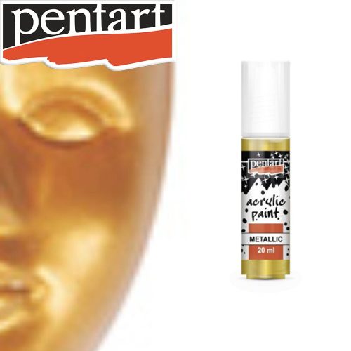 Vopsea acrilică - culoare aurie metalică